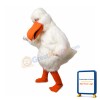 All White Bird Mascot Costume