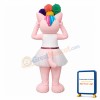 Lovely Pink Cat Mascot Costume