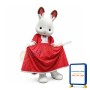 Super Lovely White Bunny Mascot Costume