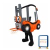 Forklift Mascot Costume