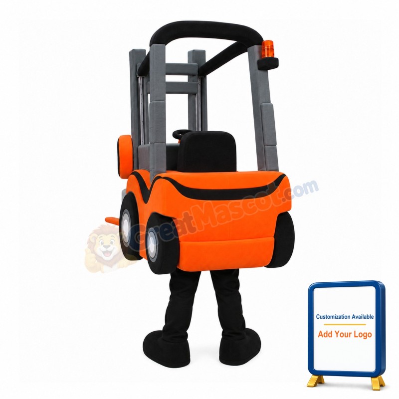 Forklift Mascot Costume