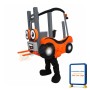 Forklift Mascot Costume
