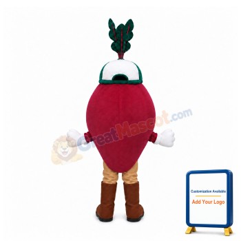 Happy Beet Mascot Costume