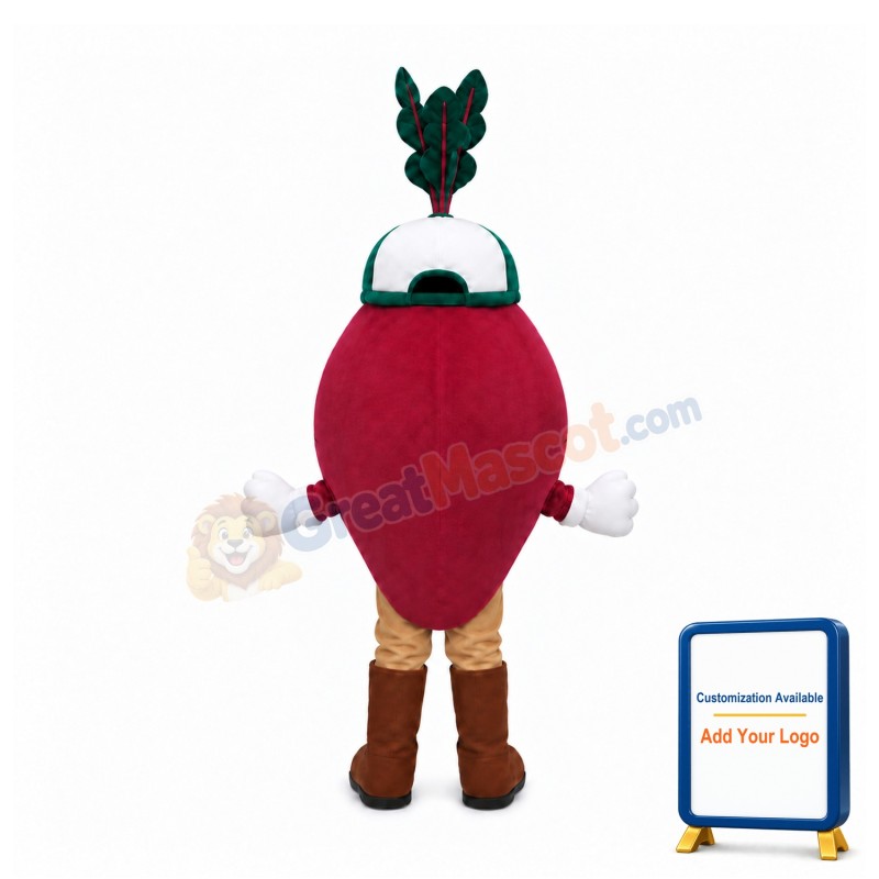 Happy Beet Mascot Costume
