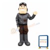Happy Aviator Mascot Costume