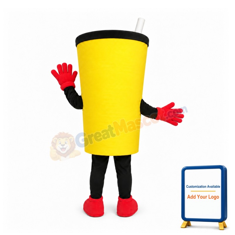 Happy Lightweight Cup Mascot Costume