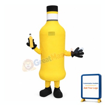 Orange Bottle Mascot Costume