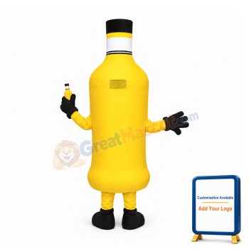 Orange Bottle Mascot Costume