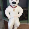 White German Shepherd Dog Bolt Mascot Costume