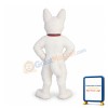 White German Shepherd Dog Bolt Mascot Costume