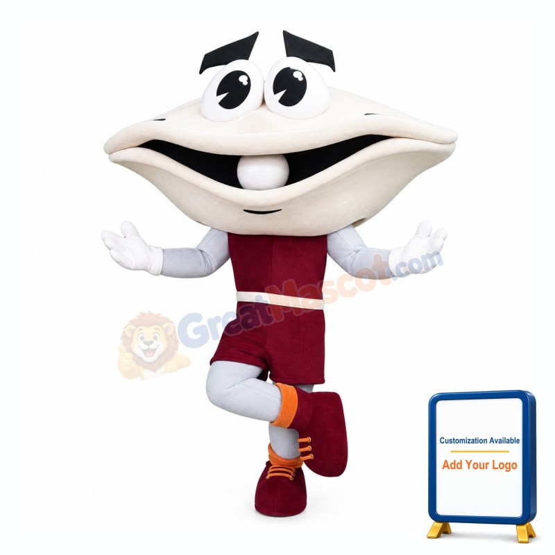 Happy Oyster Mascot Costume