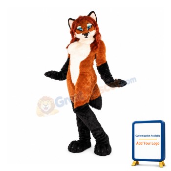 Beautiful Female Fox Mascot Costume