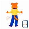 Happy Yellow Cat Mascot Costume