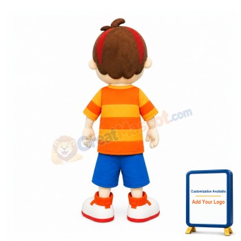 Happy Boy Mascot Costume