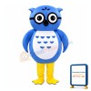 Super Lovely Blue Owl Mascot Costume