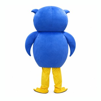 Super Lovely Blue Owl Mascot Costume