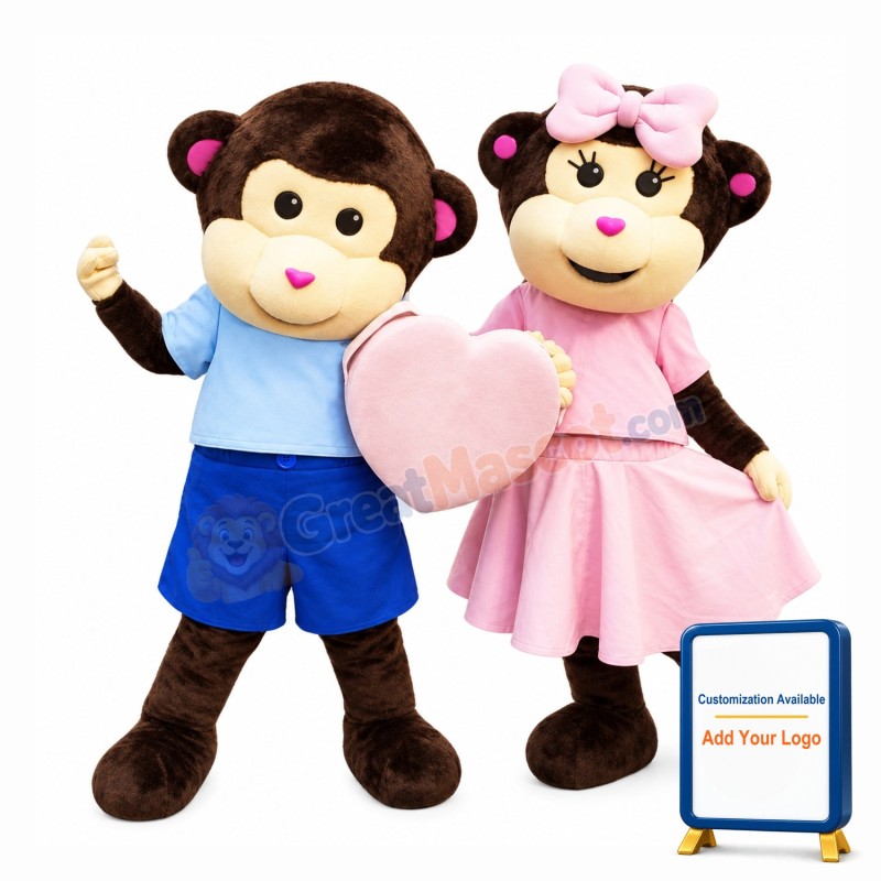 Super Lovely Monkey Mascot Costume