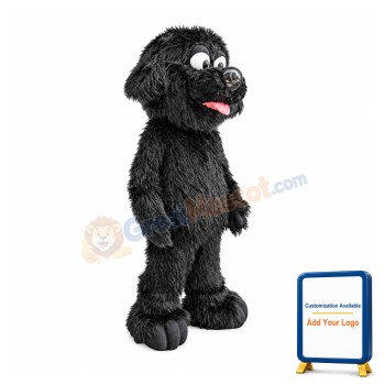 Lovely Black Dog Mascot Costume
