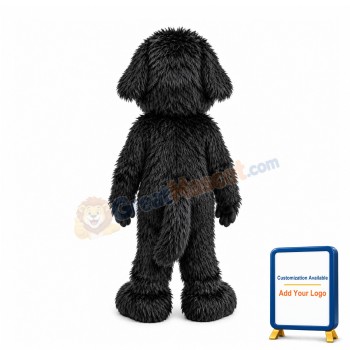 Lovely Black Dog Mascot Costume