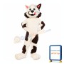 Super Lovely Black & White Cat Mascot Costume