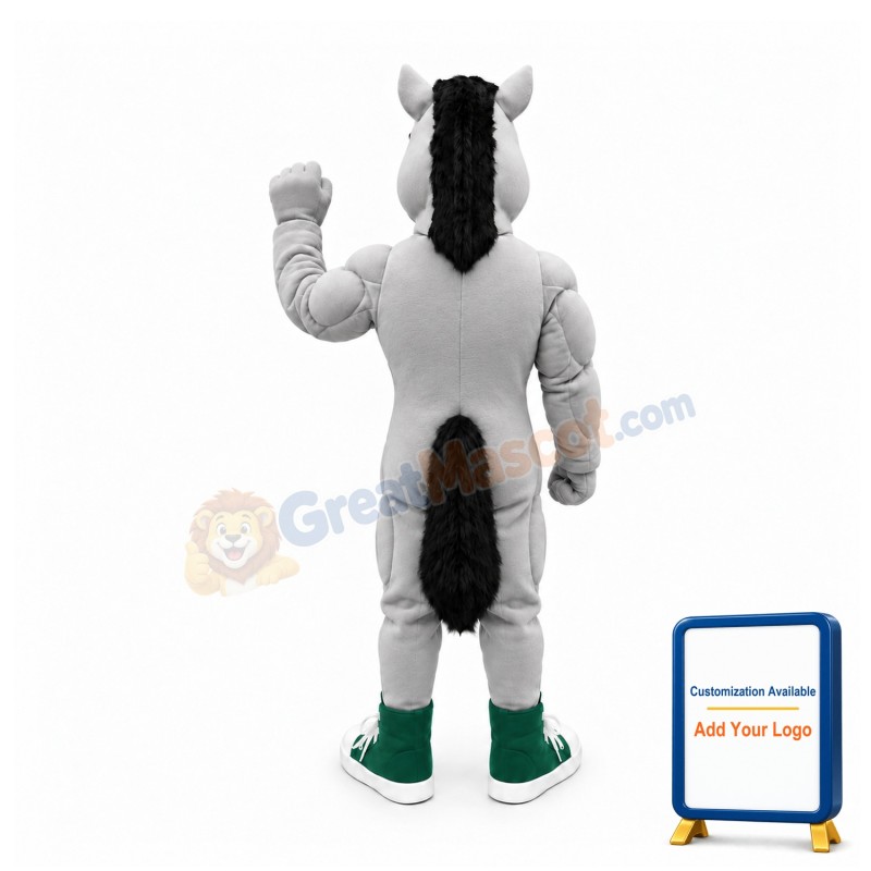 Power Muscular Horse Mascot Costume