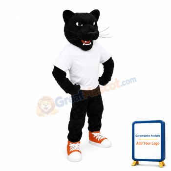 Power Fierce Black Panther Mascot Costume
