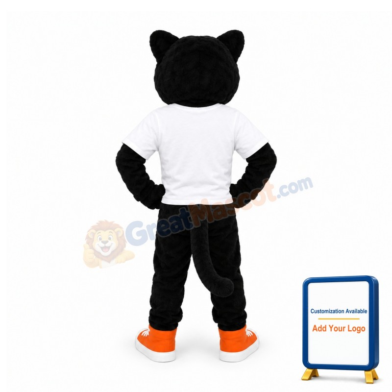 Power Fierce Black Panther Mascot Costume