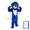 College Blue Lion Mascot Costume