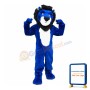 College Blue Lion Mascot Costume