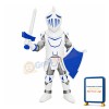 Blue & Grey University Knight Mascot Costume