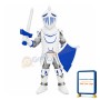Blue & Grey University Knight Mascot Costume