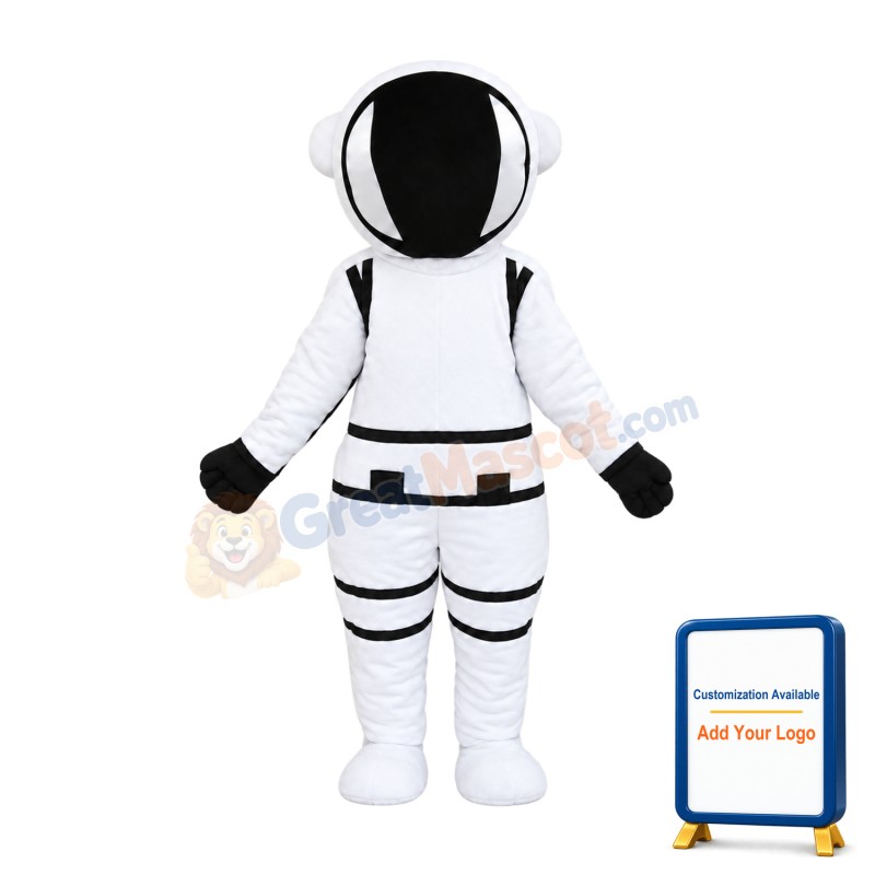 White Spaceman Mascot Costume