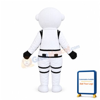 White Spaceman Mascot Costume