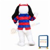 Plush White Dog Mascot Costume