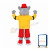 Gray Mouse In Yellow And Red Outfit Mascot Costume