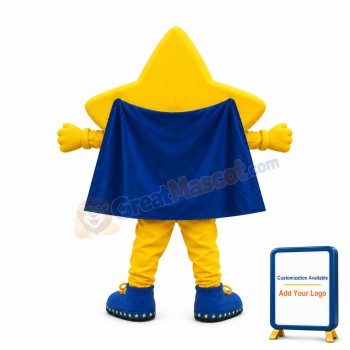 Happy Yellow Star Mascot Costume