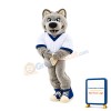 College Grey Wolf Mascot Costume