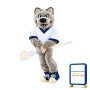 College Grey Wolf Mascot Costume