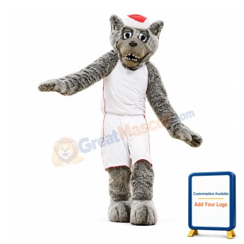 Sport Grey Wolf Mascot Costume