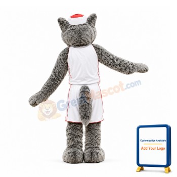 Sport Grey Wolf Mascot Costume