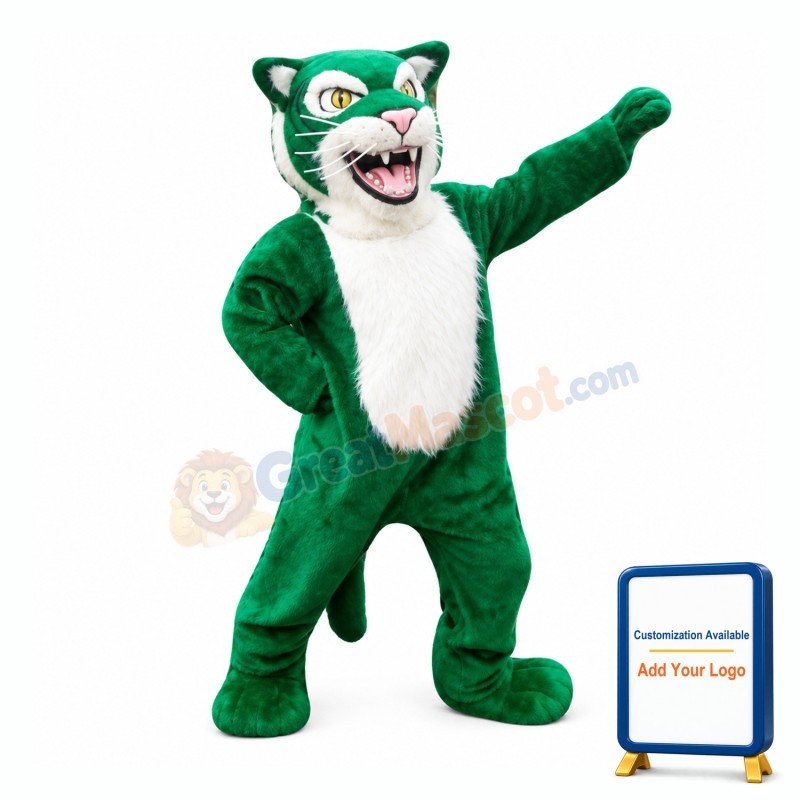 Green Tiger Mascot Costume