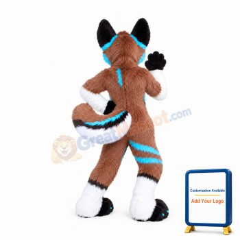 Dog Fox Wolf Girl Mascot Costume