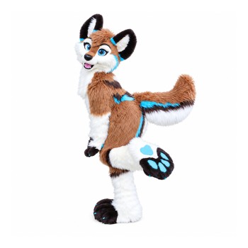 Dog Fox Wolf Girl Mascot Costume