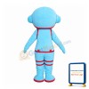 Blue Astronaut Mascot Costume