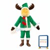 Christmas Green Reindeer Mascot Costume