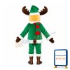 Christmas Green Reindeer Mascot Costume