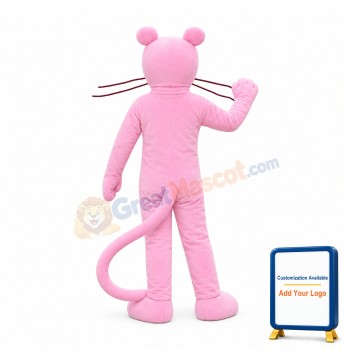 Pink Leopard Mascot Costume
