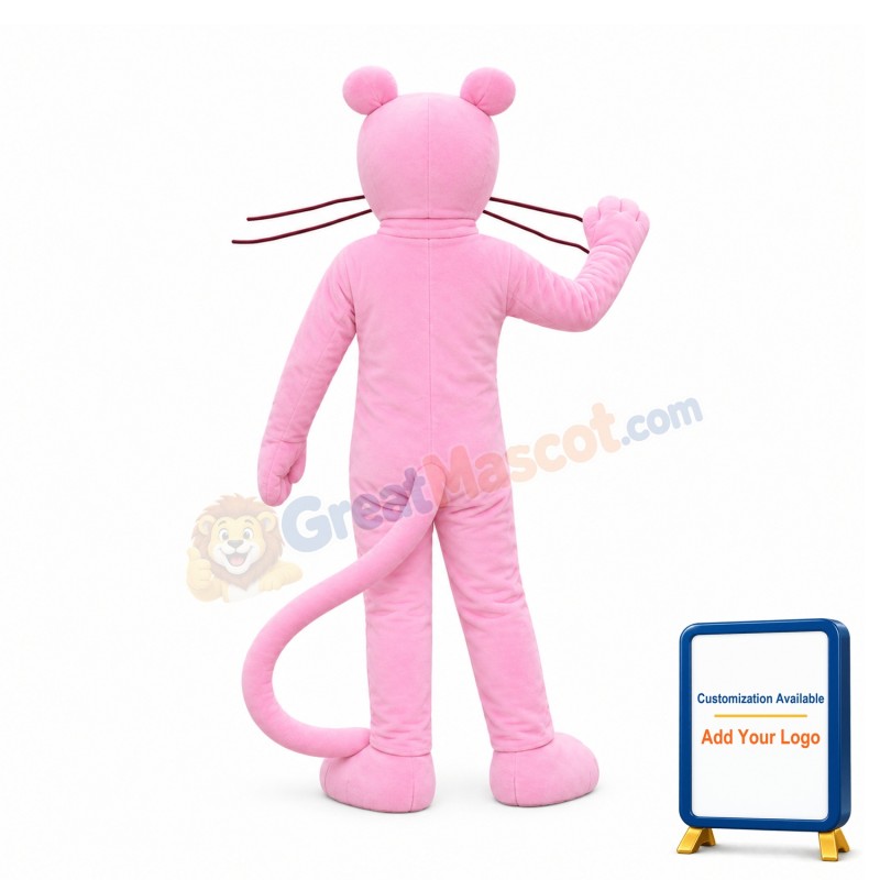 Pink Leopard Mascot Costume