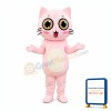 Pink Animal Cat Mascot Costume