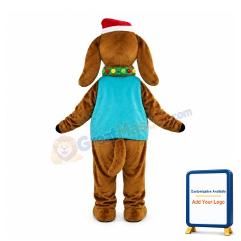 Christmas Santa Dog Mascot Costume